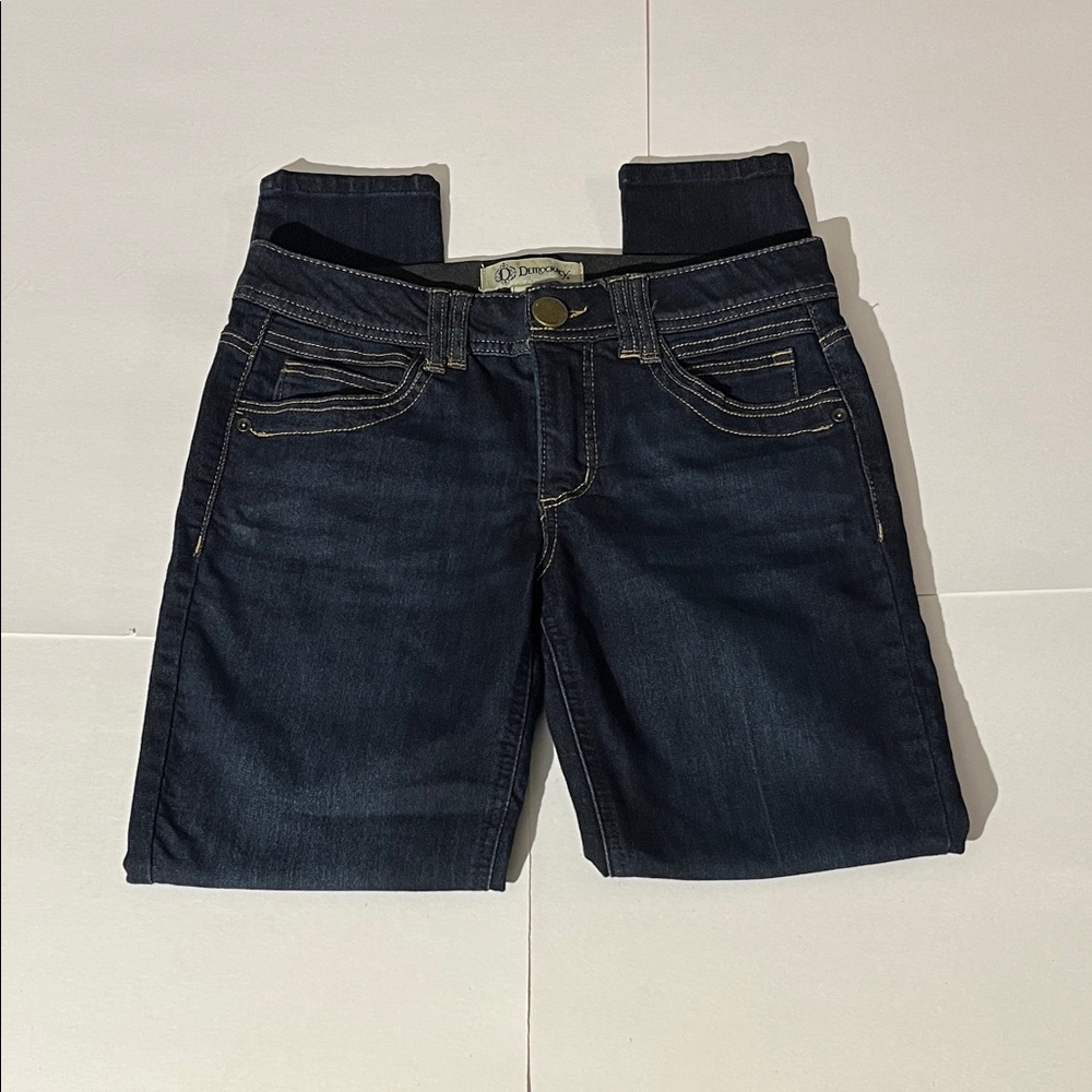 Democracy "Ab"technology Dark Wash Skinny Denim Jeans sz 4 Womens Fall Winter